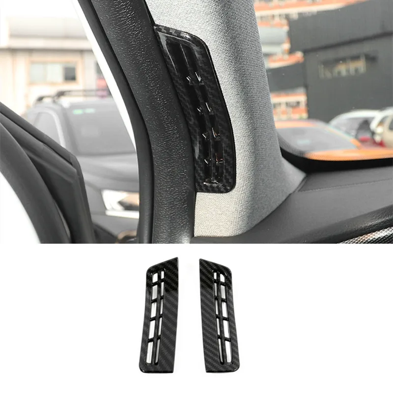 ABS Carbon Car front A-pillar air conditioner outlet AC Vent Cover trim car styling Accessories For Hyundai Santa FE 2018 2019
ABS Carbon Car front A-pillar air conditioner outlet AC Vent Cover trim car styling Accessories For Hyundai Santa FE 2018 2019