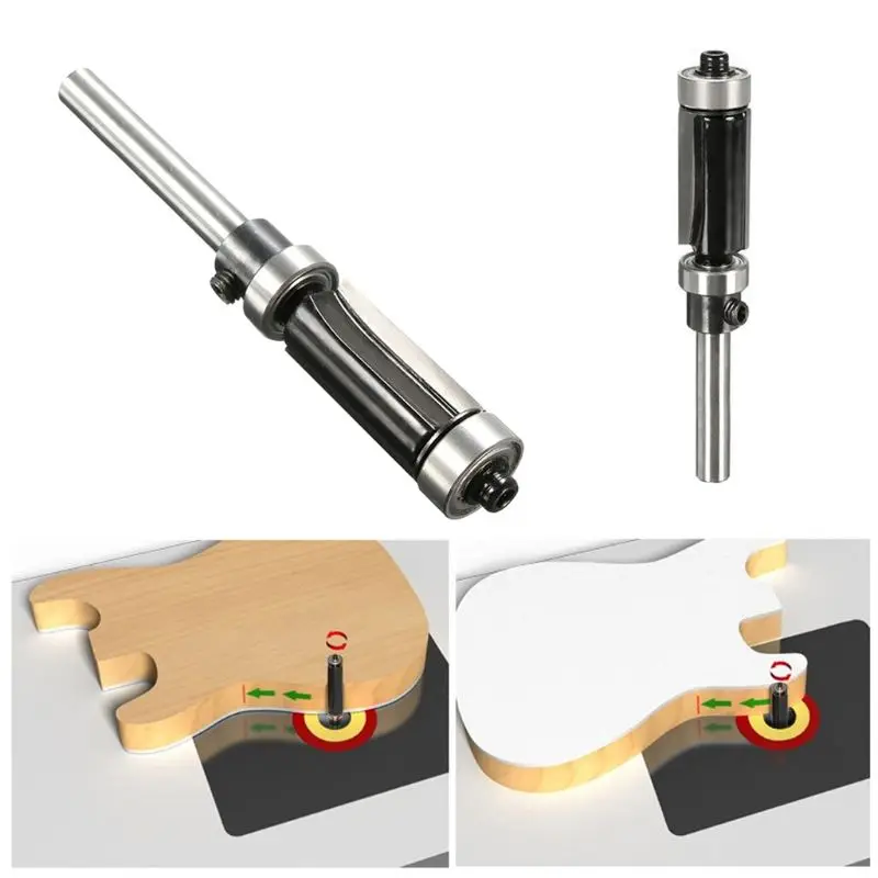 Flush Trim Router Bit Top & Bottom Bearing 1" H X 1/4'' Shank Woodworking Tool Drop Ship Useful High Quality
Flush Trim Router Bit Top & Bottom Bearing 1" H X 1/4'' Shank Woodworking Tool Drop Ship Useful High Quality