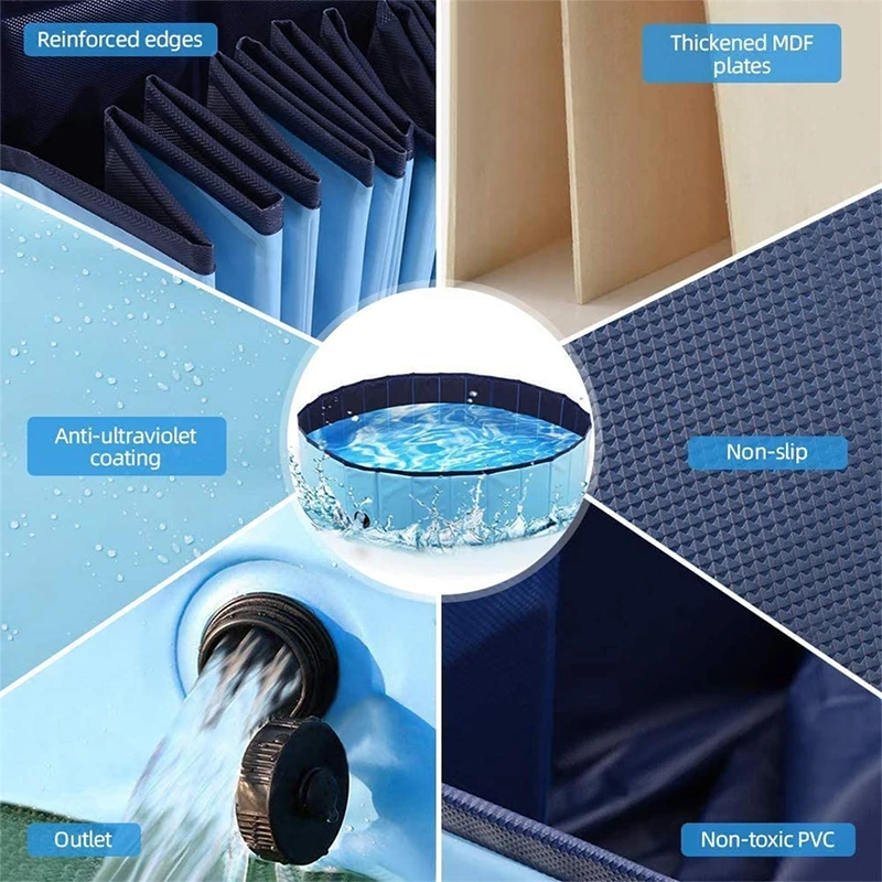 PVC Pet Foldable Swimming Pool Dogs Cats Bathing Tub Portable Bathtub Collapsible Water Pond Pool for Kids Pet Spa Whelping
PVC Pet Foldable Swimming Pool Dogs Cats Bathing Tub Portable Bathtub Collapsible Water Pond Pool for Kids Pet Spa Whelping