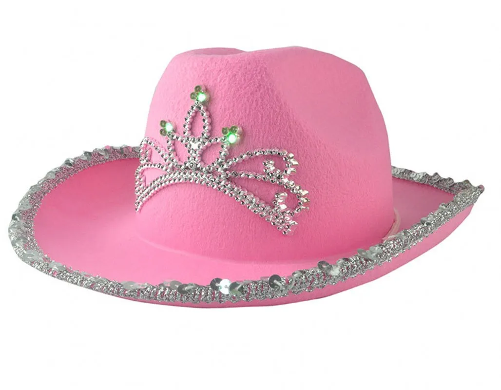Western Cowboy Caps Crown Cowgirl Hat for Women Girl Pink Tiara Cowgirl Hat Holiday Costume Party Hat Feather Edge Fedora Cap
Western Cowboy Caps Crown Cowgirl Hat for Women Girl Pink Tiara Cowgirl Hat Holiday Costume Party Hat Feather Edge Fedora Cap