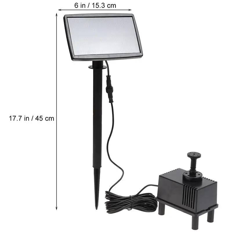 Solar Power Fountain Pool Water Pump Panel Submersible Watering For Garden Pool Pond Patio Decoration Water Fountain- 5M
Solar Power Fountain Pool Water Pump Panel Submersible Watering For Garden Pool Pond Patio Decoration Water Fountain- 5M