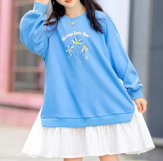 Cultiseed Big Children's Sweater Dress Girls New Autumn Long Sleeve Patchwork Ruffles Dress Kids Cute Print Loose Casual Dresses 
Cultiseed Big Children's Sweater Dress Girls New Autumn Long Sleeve Patchwork Ruffles Dress Kids Cute Print Loose Casual Dresses