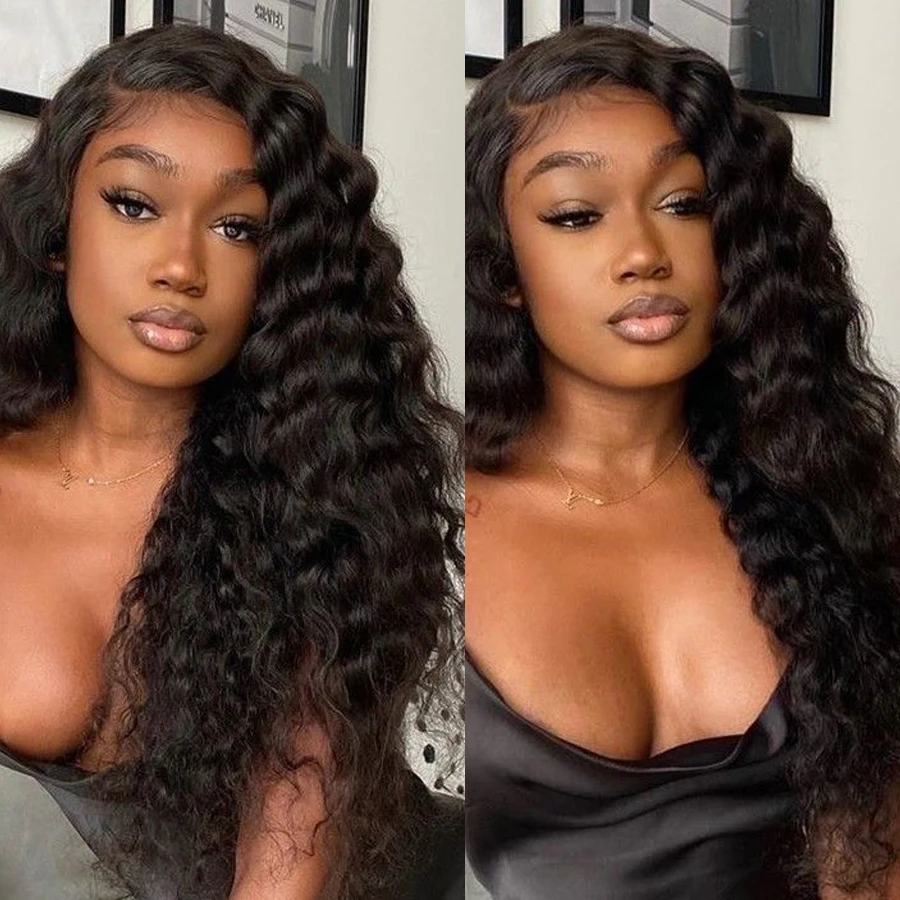 360 Loose Deep Wave 30 Inch 250% Density Brazilian Human Hair Lace Front Wigs Pre Pluked With Baby Hair Wigs For Black Women
360 Loose Deep Wave 30 Inch 250% Density Brazilian Human Hair Lace Front Wigs Pre Pluked With Baby Hair Wigs For Black Women