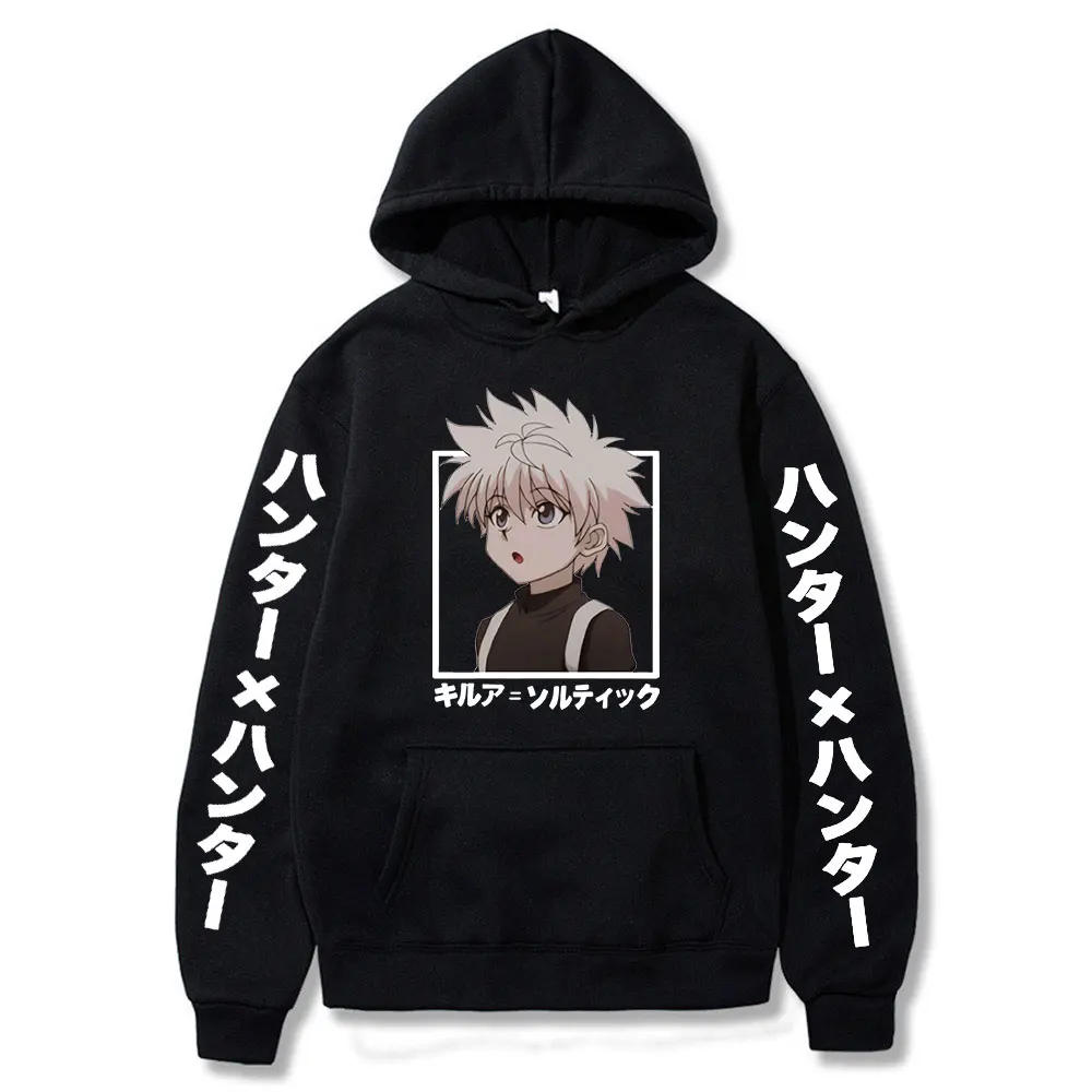 Killua Zoldyck горячие аниме Hunter X Hunter модные с длинным рукавом Свободные осенние и зимние толстовки Uniex
Killua Zoldyck горячие аниме Hunter X Hunter модные с длинным рукавом Свободные осенние и зимние толстовки Uniex