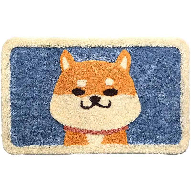 Cartoon Akita dog velvet carpet floor mat home bathroom door bathroom mat anti-slip mat absorbent foot pad
Cartoon Akita dog velvet carpet floor mat home bathroom door bathroom mat anti-slip mat absorbent foot pad
