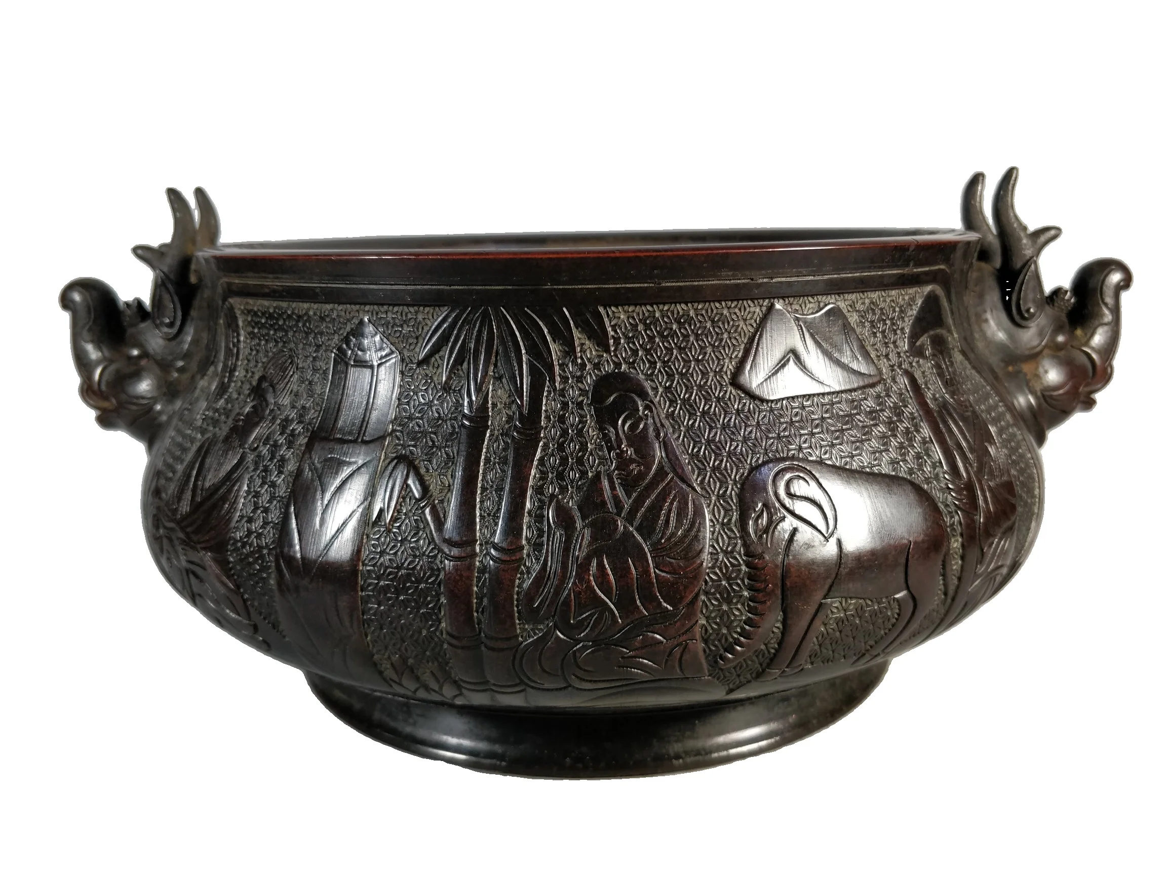 LaoJunLu античная бронза рельефная голова зверя печи имитация античной бронзы шедевр коллекция изолированных китайских
LaoJunLu античная бронза рельефная голова зверя печи имитация античной бронзы шедевр коллекция изолированных китайских