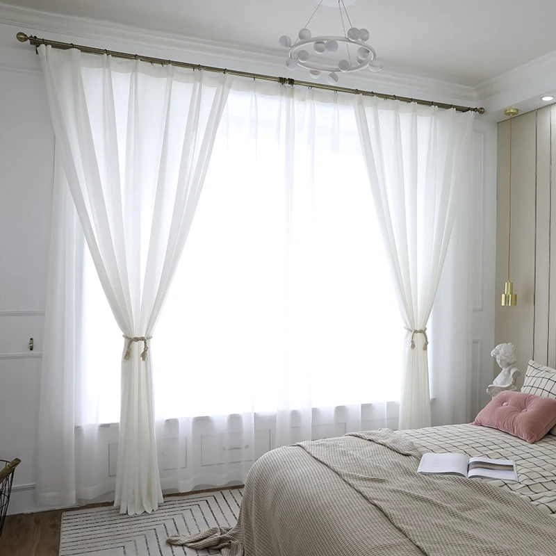 Luxury Princess Style White Curtains for Living Room Lantern Romantic Curtains Guaze Tulles Voile Fabrics for Kids Girls Bedroom
Luxury Princess Style White Curtains for Living Room Lantern Romantic Curtains Guaze Tulles Voile Fabrics for Kids Girls Bedroom