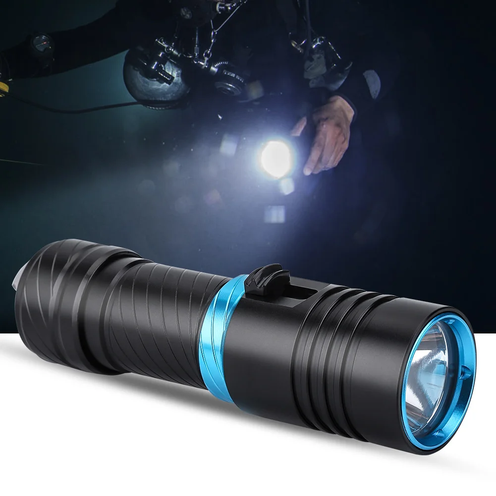 50m Outdoor Underwater Portable LED Torch Aluminium Alloy Waterproof Flahlight Lamp DX1 L2 Rechargeable Waterproof Diving Torch
50m Outdoor Underwater Portable LED Torch Aluminium Alloy Waterproof Flahlight Lamp DX1 L2 Rechargeable Waterproof Diving Torch