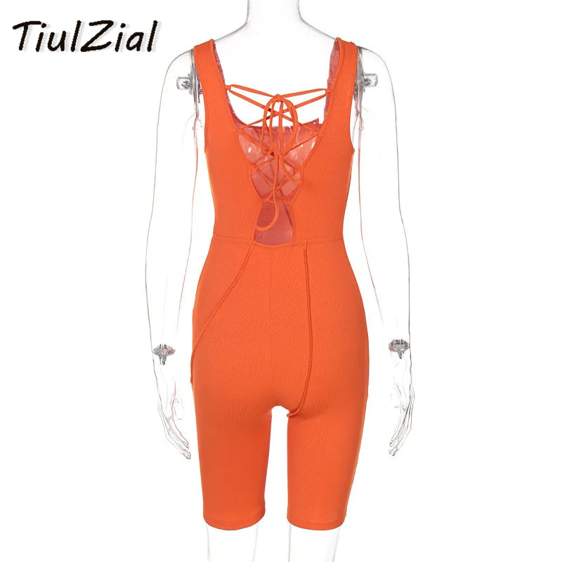 TiulZial Back Lace Up Sport Playsuit Romper Ribbed Knitted Summer Short Overall Jumpsuit Outfit 2021 Patchwork Rompers
TiulZial Back Lace Up Sport Playsuit Romper Ribbed Knitted Summer Short Overall Jumpsuit Outfit 2021 Patchwork Rompers