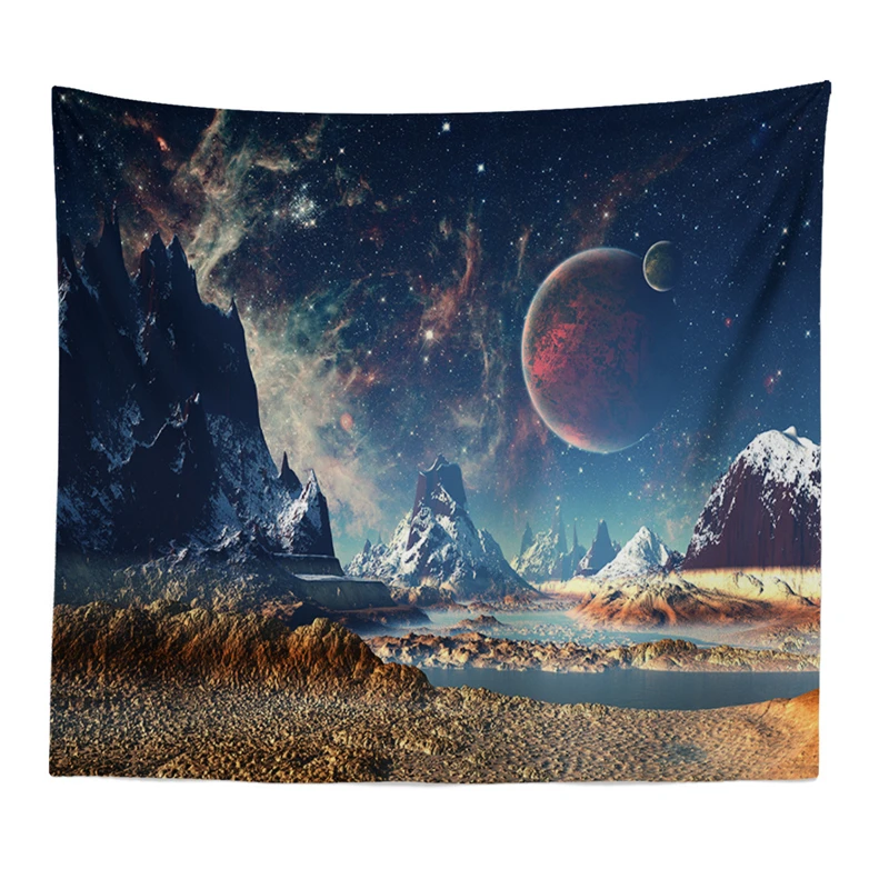 Wall Hanging Tapestry Galaxy Planet Moon Rectangle For Living Room Background European And American Home Indoor Room Decoration
Wall Hanging Tapestry Galaxy Planet Moon Rectangle For Living Room Background European And American Home Indoor Room Decoration