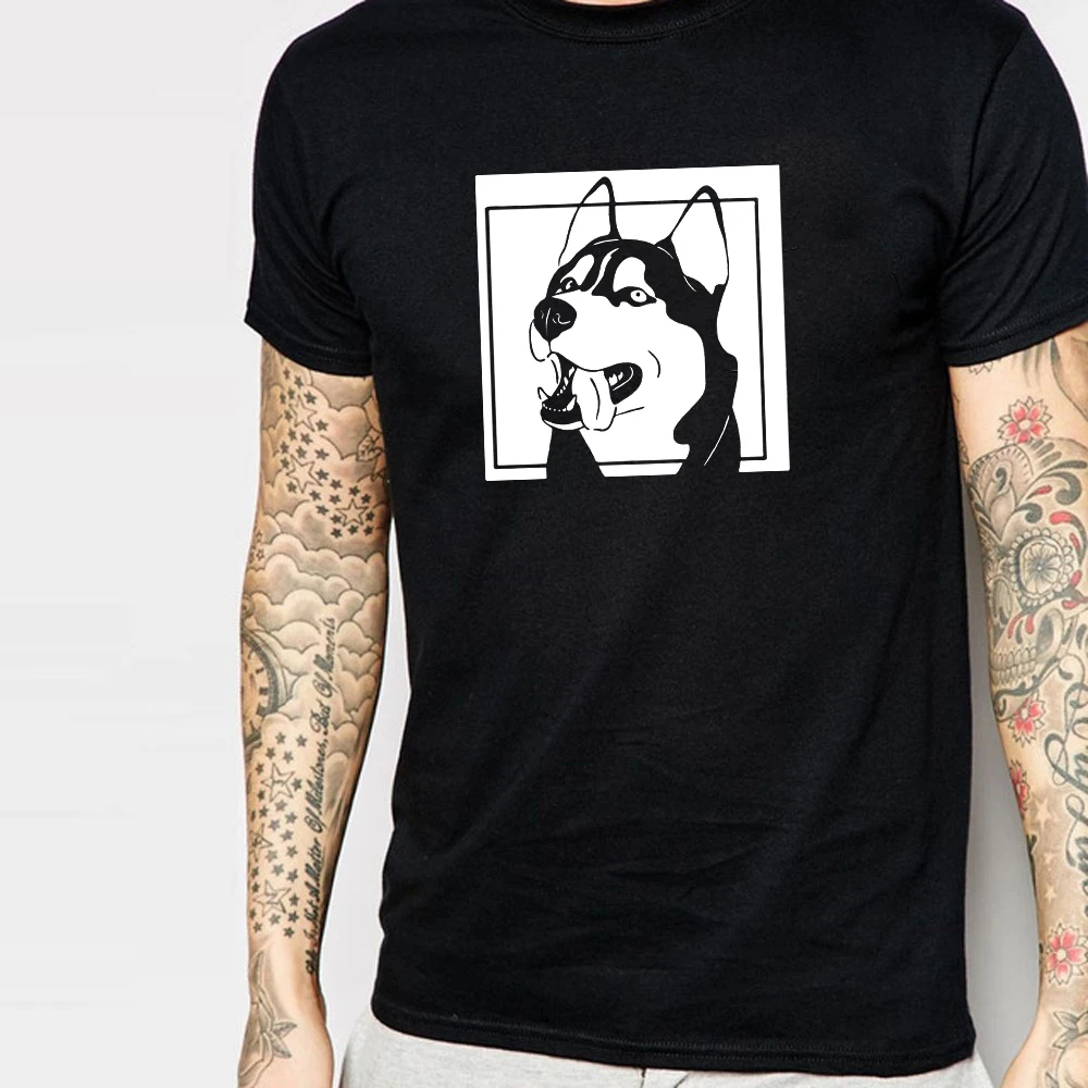 Funny Siberian Husky cotton T shirt Husky Gifts mens Clothing With Dog Graphic Tees dog lovers shirt summer tops 
Funny Siberian Husky cotton T shirt Husky Gifts mens Clothing With Dog Graphic Tees dog lovers shirt summer tops