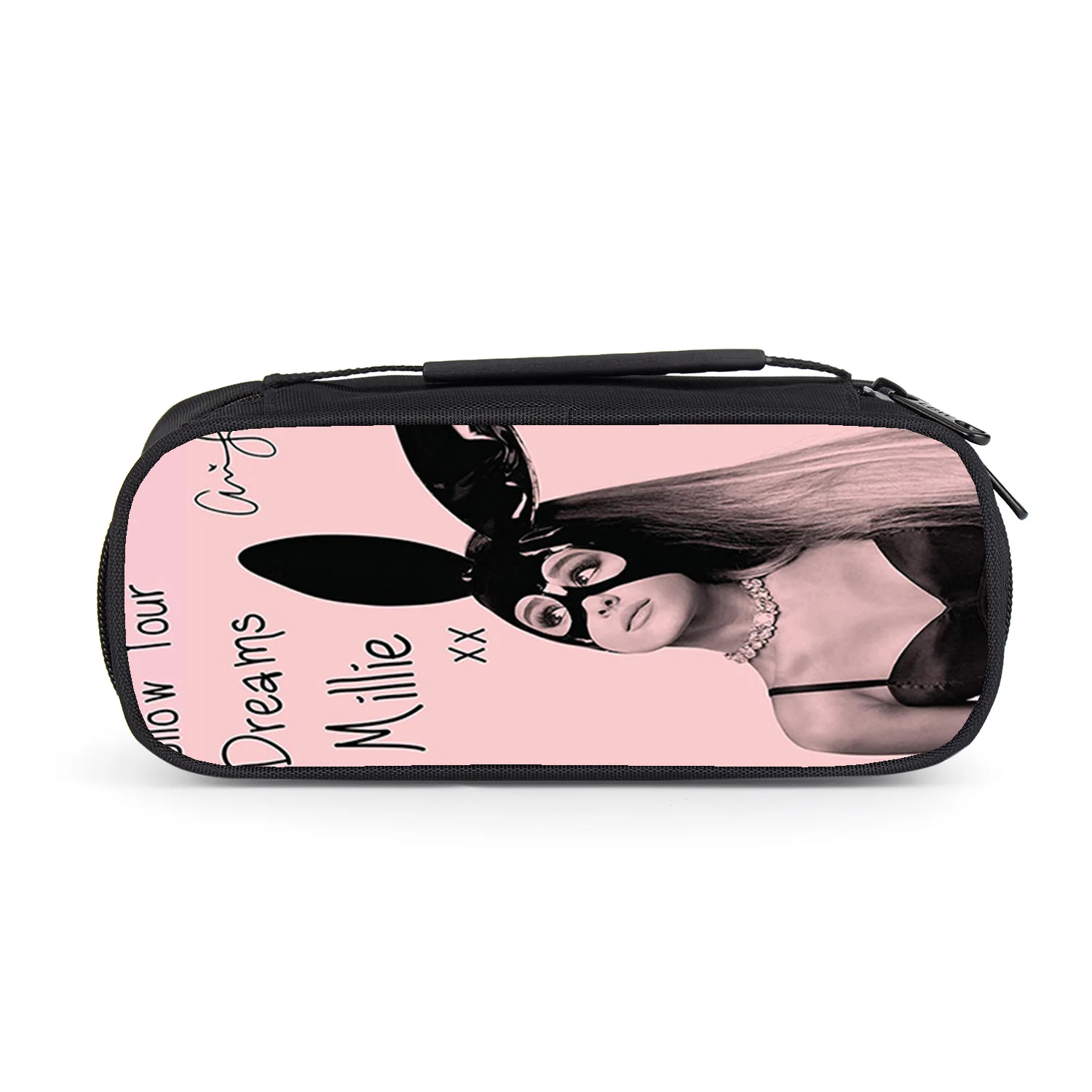 Новинка, сумка для карандашей Ariana Grande, школьные принадлежности для девочек, пенал, модная Высококачественная женская коробка для макияжа, Д...
Новинка, сумка для карандашей Ariana Grande, школьные принадлежности для девочек, пенал, модная Высококачественная женская коробка для макияжа, Д...