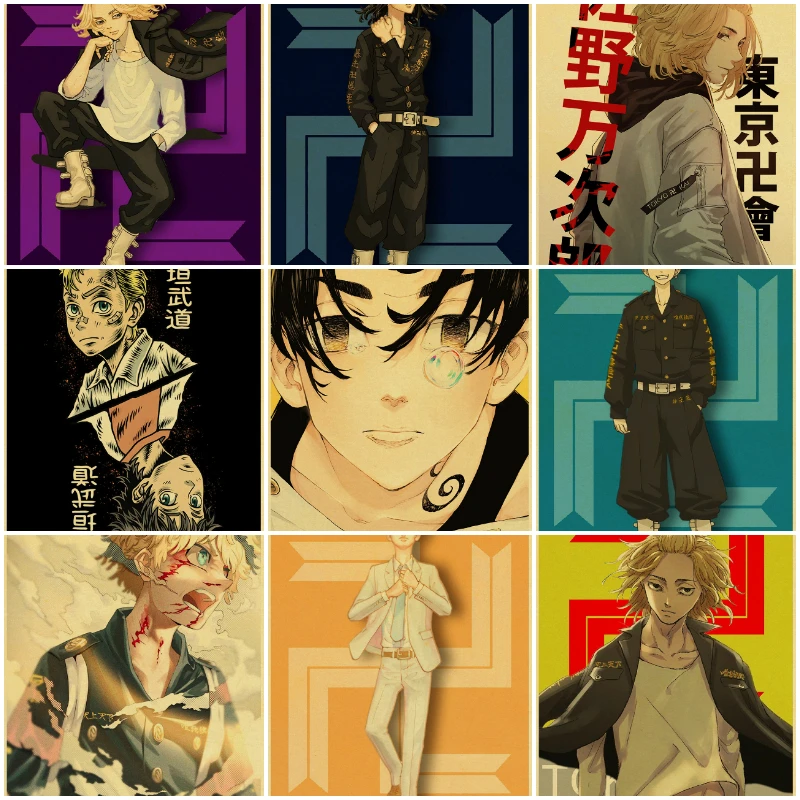 New Japanese Classic Anime Tokyo Revengers Pictures Decor Wall Art Decoration Posters and Prints Canvas Painting for Room Decor
New Japanese Classic Anime Tokyo Revengers Pictures Decor Wall Art Decoration Posters and Prints Canvas Painting for Room Decor