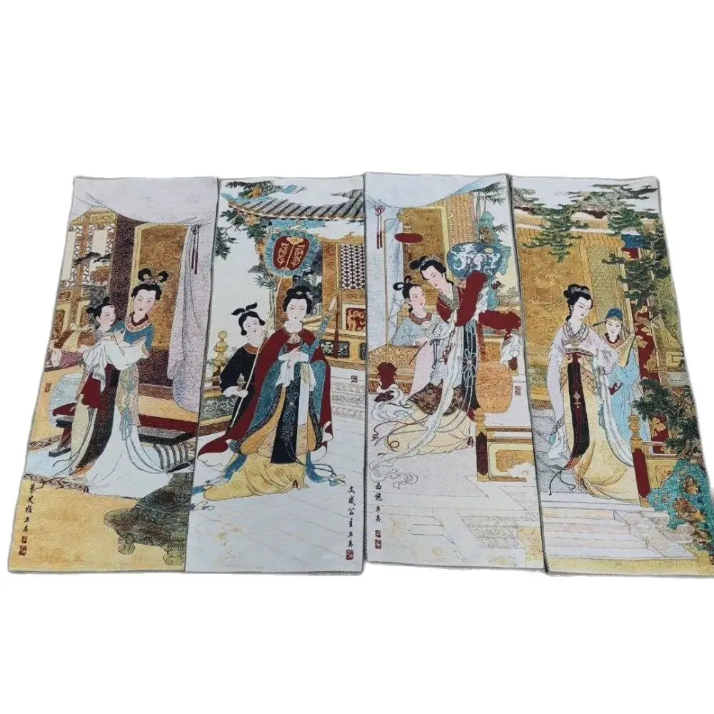 Brocade Painting Silk Fine Embroidery Painting Four Screens Embroidery Ancient Beauty Painting Cai Wenji Xishi Customized
Brocade Painting Silk Fine Embroidery Painting Four Screens Embroidery Ancient Beauty Painting Cai Wenji Xishi Customized