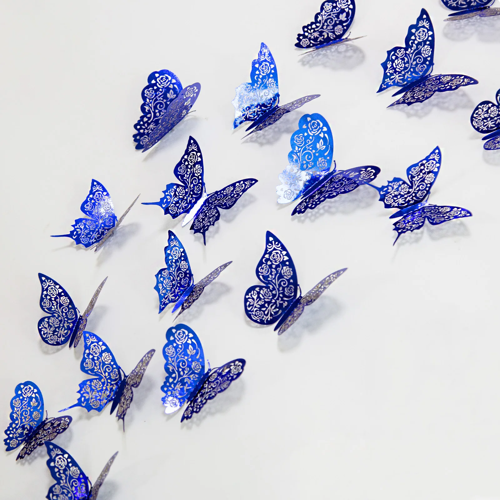 12Pcs 3D Hollow Paper Royal Blue Butterfly Wall Stickers Removable Mural Butterflies Decals Decor Art Wall Heart for Living Room
12Pcs 3D Hollow Paper Royal Blue Butterfly Wall Stickers Removable Mural Butterflies Decals Decor Art Wall Heart for Living Room