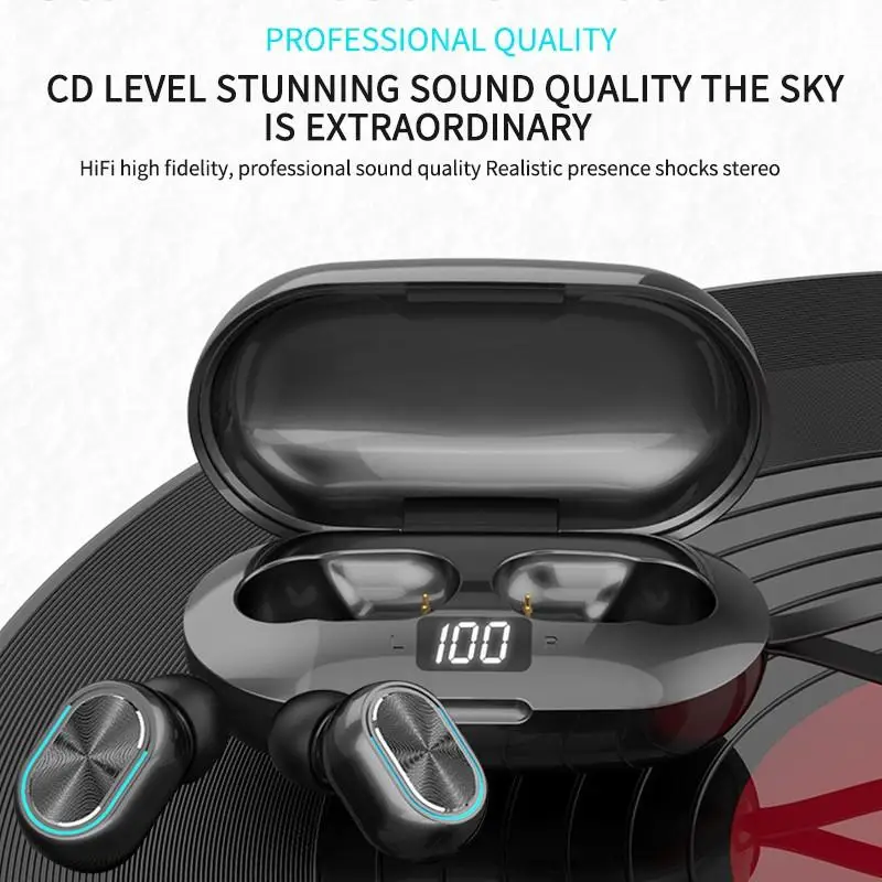 T80 Jerry Solution Wireless Bluetooth Headset 5.0 TWS Binaural Stereo Digital Display Mini Sports Headphone bluetooth earphone
T80 Jerry Solution Wireless Bluetooth Headset 5.0 TWS Binaural Stereo Digital Display Mini Sports Headphone bluetooth earphone