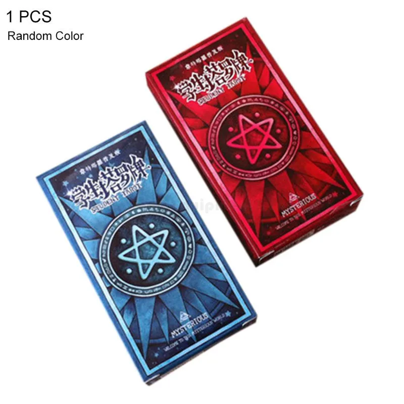 Student Tarot Cards Deck with Guidebook Mysterious Divination Astrology Board Game Oracle Playing Card Random Color
Student Tarot Cards Deck with Guidebook Mysterious Divination Astrology Board Game Oracle Playing Card Random Color