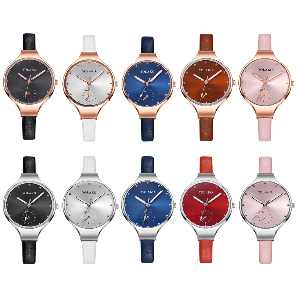 YOLAKO Women's Watch Fashion Casual Thin Leather Ladies Watch For Women Wristwatches Female Clock reloj mujer relogio feminino
YOLAKO Women's Watch Fashion Casual Thin Leather Ladies Watch For Women Wristwatches Female Clock reloj mujer relogio feminino