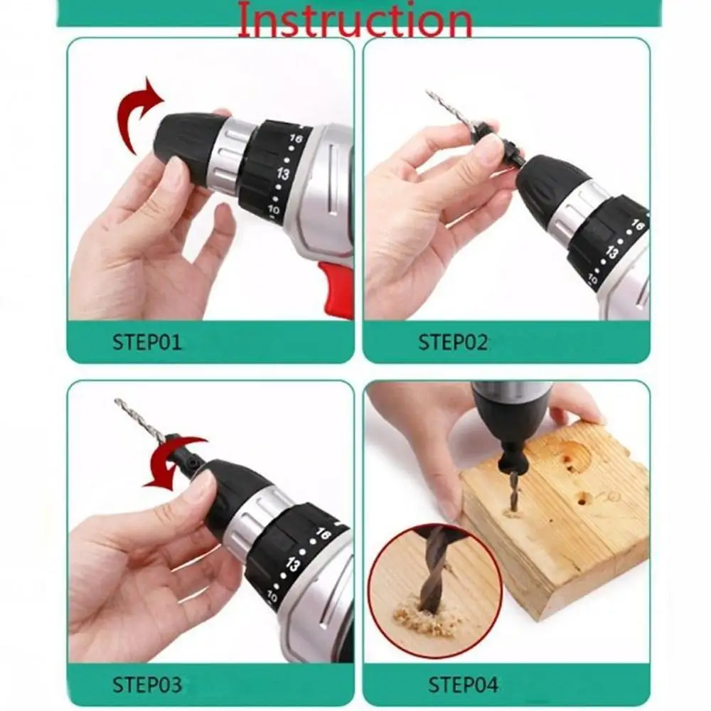 4pcs/5pcs Countersink Drill Woodworking Drill Bit Set For wood Countersunk screw Drilling Sizes drill head For Screw Holes S9K2
4pcs/5pcs Countersink Drill Woodworking Drill Bit Set For wood Countersunk screw Drilling Sizes drill head For Screw Holes S9K2