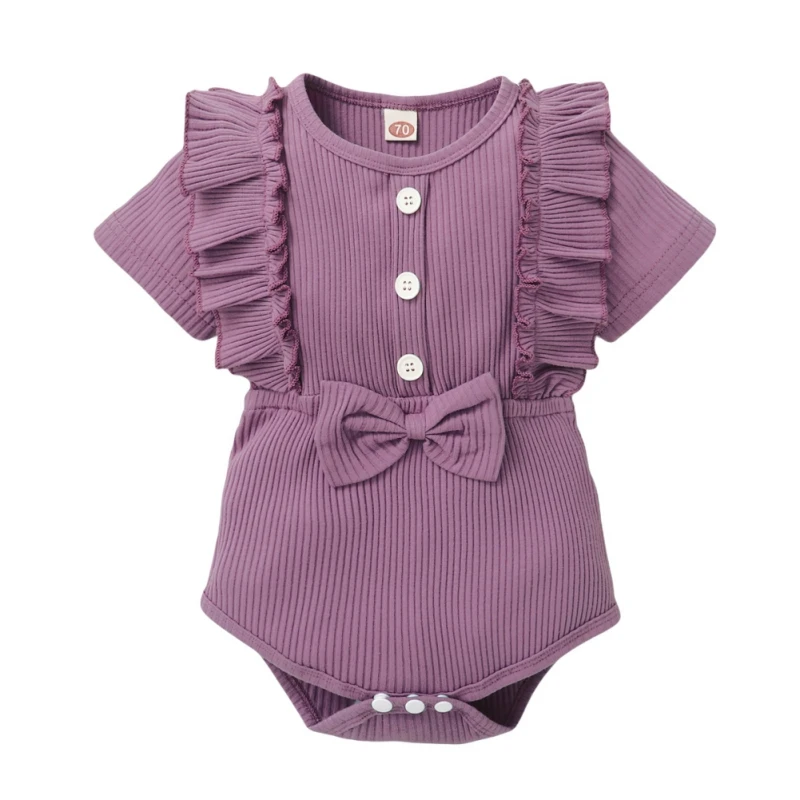 WEIXINBUY Summer Infant Baby Girls Short Sleeve Solid Print Rompers Bowknot Design Kids Bodysuit Jumpsuit born Clothes 3-24M
WEIXINBUY Summer Infant Baby Girls Short Sleeve Solid Print Rompers Bowknot Design Kids Bodysuit Jumpsuit born Clothes 3-24M