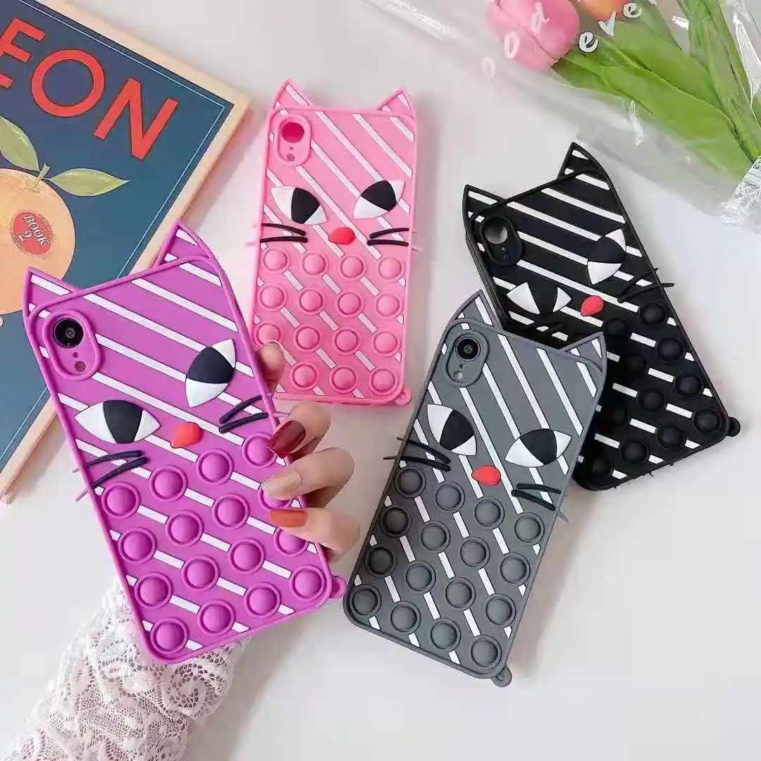 New Pop Cute Cat Fidget Toys Phone Case for Iphone 11 12 ProMax XS X Max 6s 7 8 Plus Big Eyes Protect Around Case Coque Fundas
New Pop Cute Cat Fidget Toys Phone Case for Iphone 11 12 ProMax XS X Max 6s 7 8 Plus Big Eyes Protect Around Case Coque Fundas