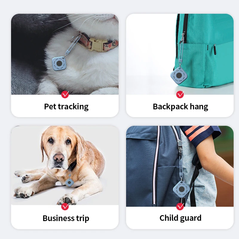 Silicone Protective Case For AirTag Tracker Anti-Loss Soft Skin Cover For Apple AirTags With Lanyard For Dog Car Key Bag
Silicone Protective Case For AirTag Tracker Anti-Loss Soft Skin Cover For Apple AirTags With Lanyard For Dog Car Key Bag