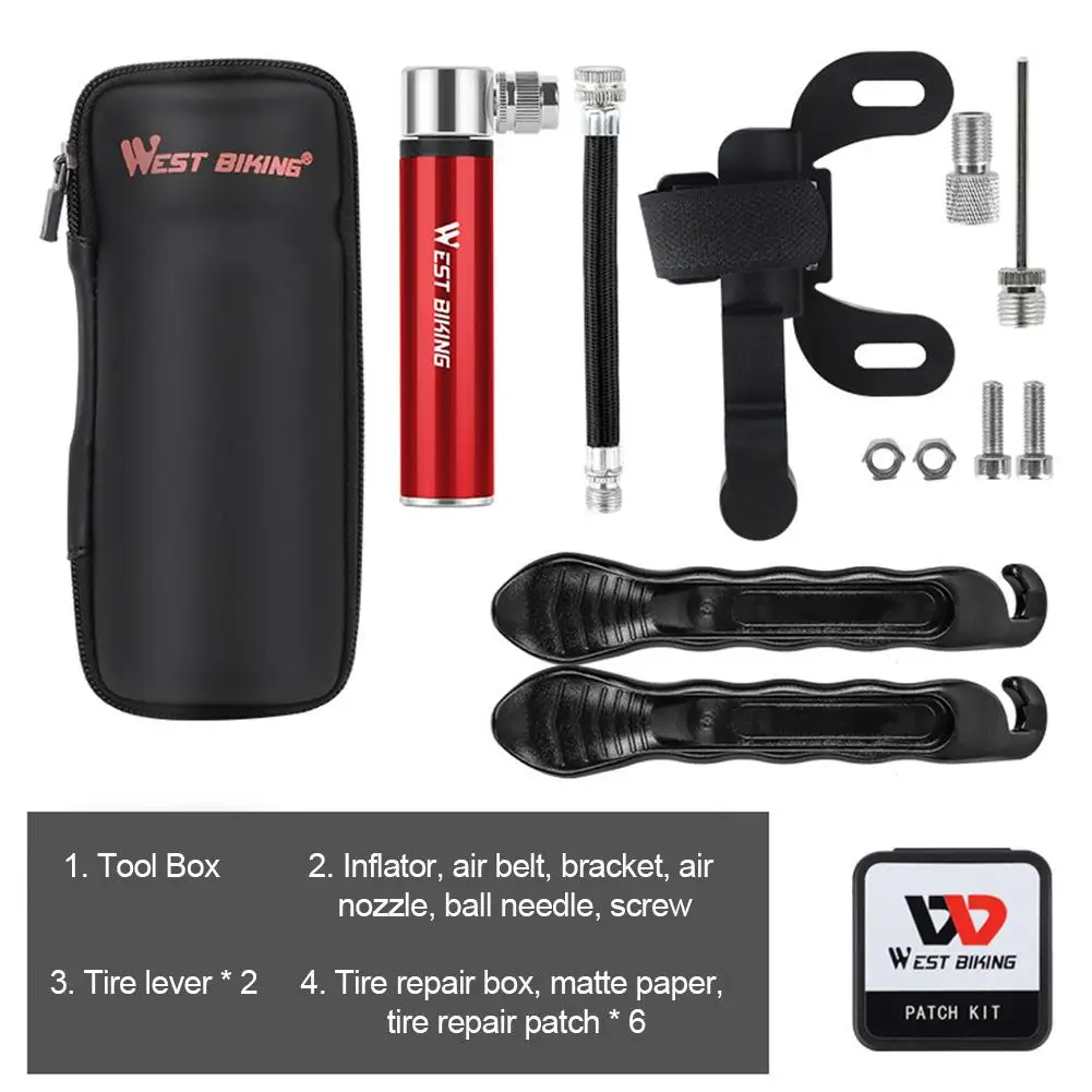 Bicycle Tools Set Riding Bag Inflator Tire Repair Patch Tyre Spoon Hard Shell Kettle Bag Outdoor Riding Equipment for Cycling
Bicycle Tools Set Riding Bag Inflator Tire Repair Patch Tyre Spoon Hard Shell Kettle Bag Outdoor Riding Equipment for Cycling