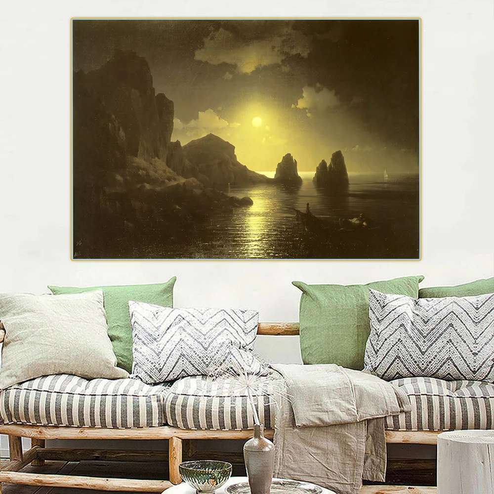 Holover Ivan Aivazovsky"Sea View II" Canvas Oil Painting Romanticism Poster Artwork Wall Art Aesthetic Home Interior Decoration
Holover Ivan Aivazovsky"Sea View II" Canvas Oil Painting Romanticism Poster Artwork Wall Art Aesthetic Home Interior Decoration