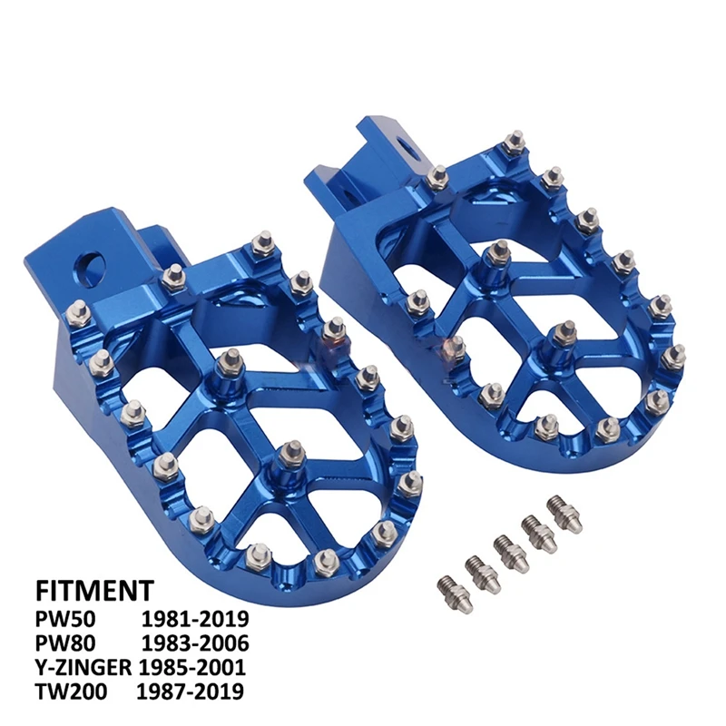 Motorcycle Foot Pegs Pedals Rests Footpeg for YAMAHA PW50 1981-2020 PW80 1983-2006 Y-ZINGER 1985-2001 TW200 1987-2019
Motorcycle Foot Pegs Pedals Rests Footpeg for YAMAHA PW50 1981-2020 PW80 1983-2006 Y-ZINGER 1985-2001 TW200 1987-2019