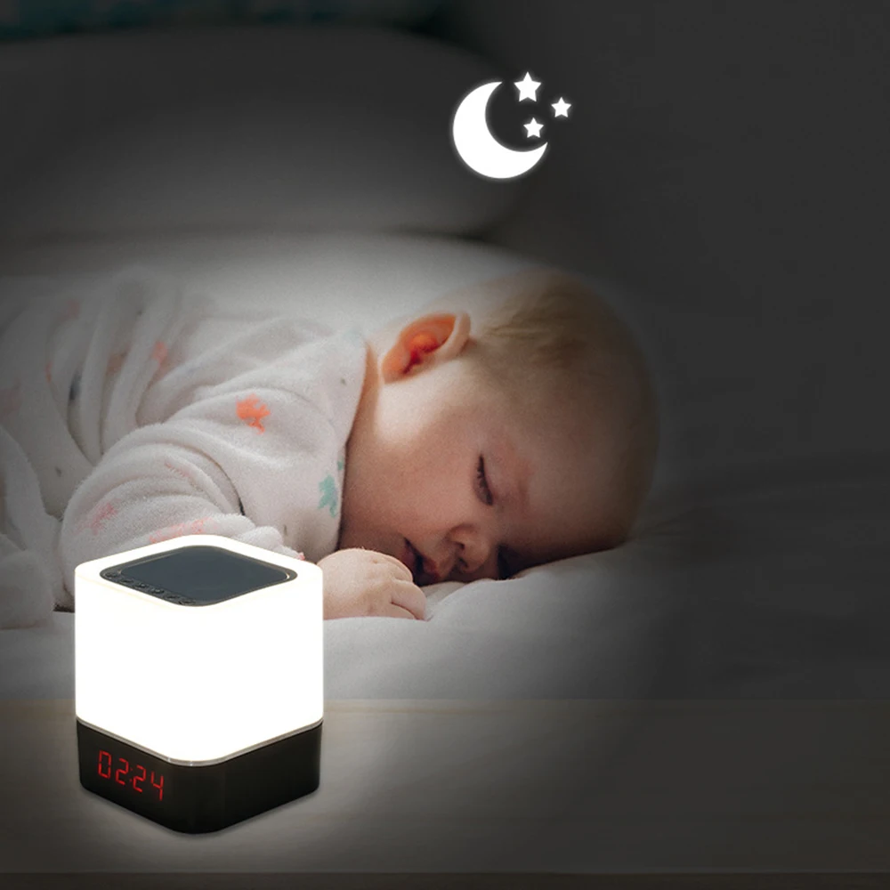 Night Light Alarm Clock for Kids Wake Up Alarm Clock Bluetooth Music Player Digital LED Clock for Girl Tap to Change Color Light
Night Light Alarm Clock for Kids Wake Up Alarm Clock Bluetooth Music Player Digital LED Clock for Girl Tap to Change Color Light