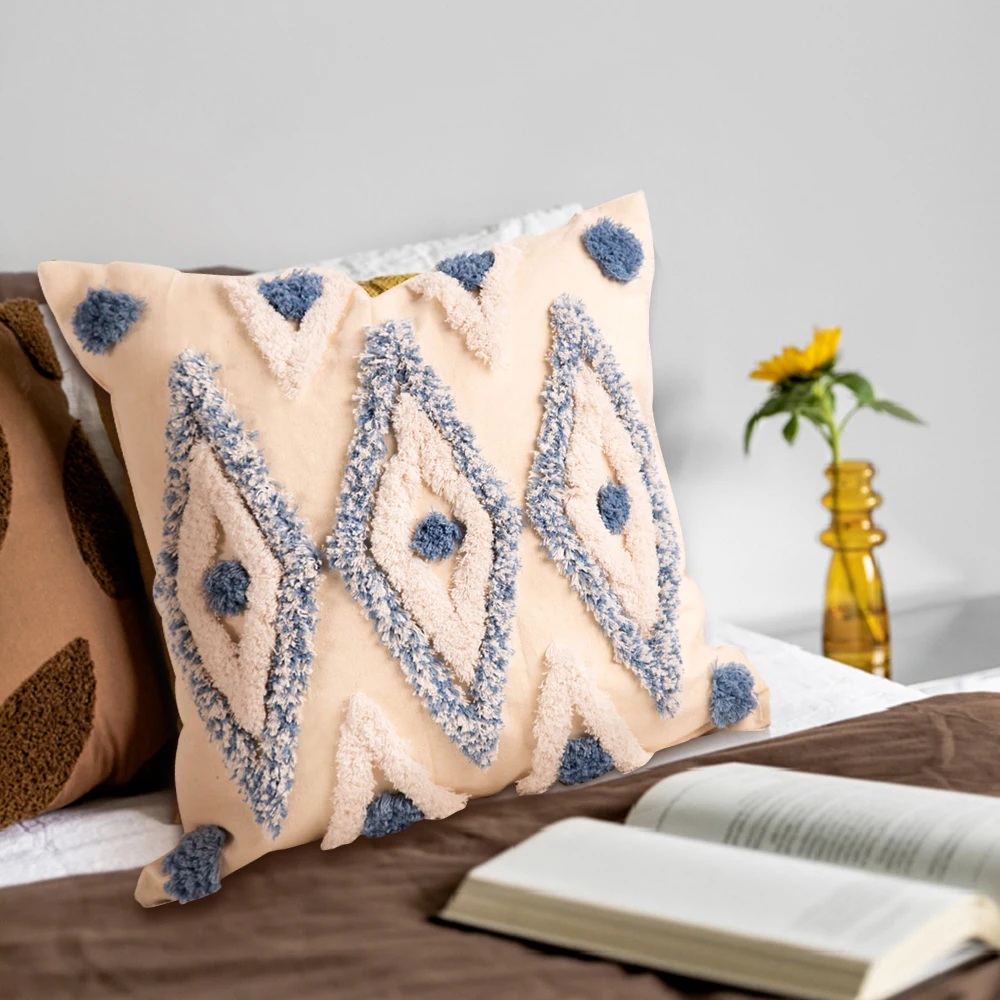 Handmade Woven Cushion Cover Boho Decorative Tufted Throw Pillow Cover Pillowcase Home Living Room Bed Sofa Decor 45x45cm
Handmade Woven Cushion Cover Boho Decorative Tufted Throw Pillow Cover Pillowcase Home Living Room Bed Sofa Decor 45x45cm