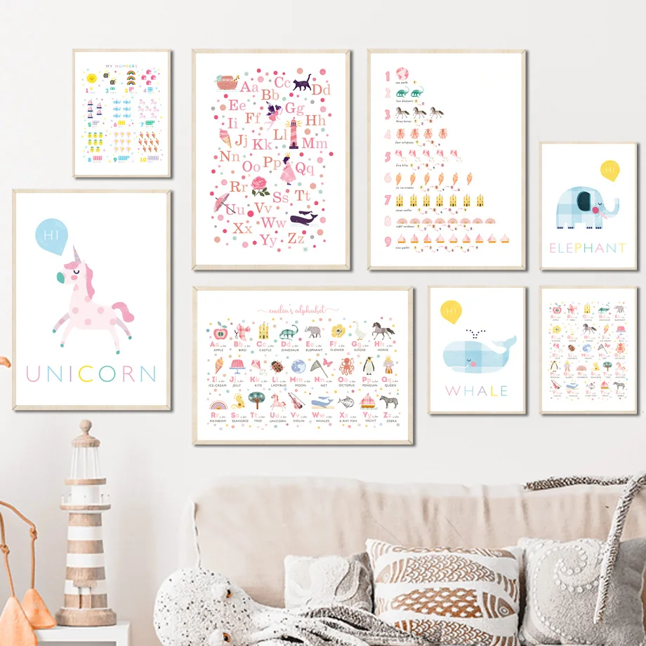 Cartoon Whale Animals Alphabet Number Educational Art Canvas Painting Nordic Posters And Prints Wall Pictures Kids Room Decor
Cartoon Whale Animals Alphabet Number Educational Art Canvas Painting Nordic Posters And Prints Wall Pictures Kids Room Decor
