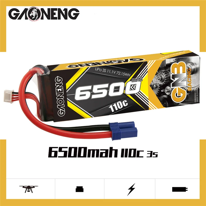 Gaoneng GNB 11,1 V 6500mAh 3S 110C plus Lipo батарея с EC5 XT90 Разъем для RC вертолета самолета RC автомобиля лодка части
Gaoneng GNB 11,1 V 6500mAh 3S 110C plus Lipo батарея с EC5 XT90 Разъем для RC вертолета самолета RC автомобиля лодка части