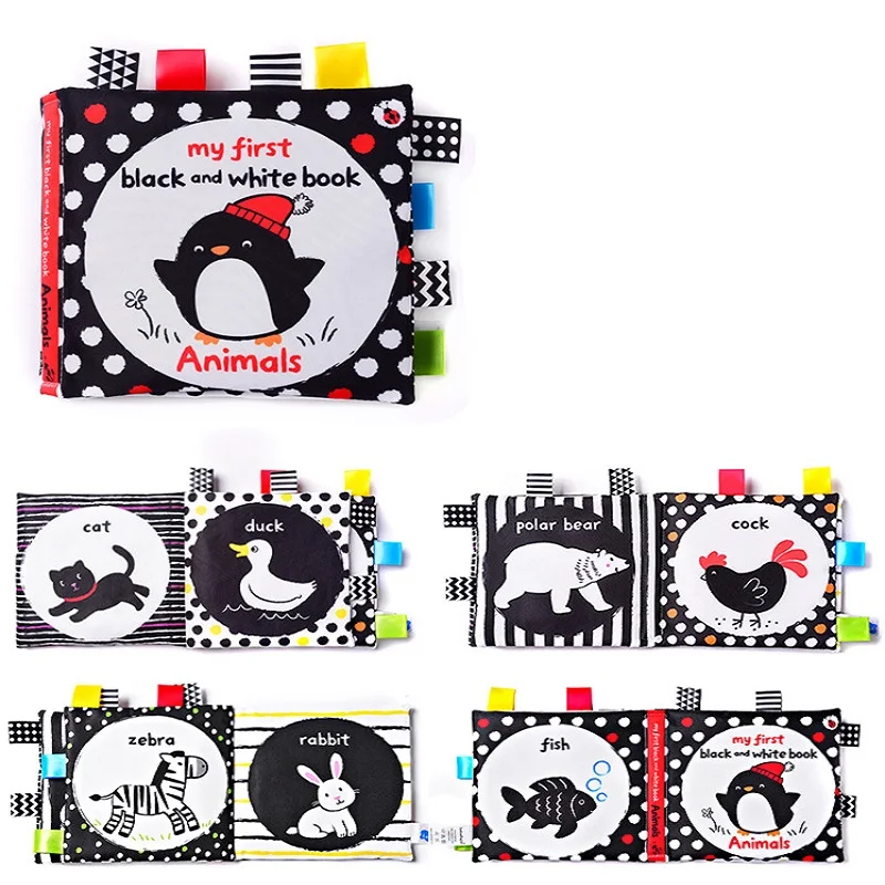 Soft Tails Animals Book Baby Toys Black White Early Learning Education Toys For Children Cloth Rustle Books For Infant 1 2 Years
Soft Tails Animals Book Baby Toys Black White Early Learning Education Toys For Children Cloth Rustle Books For Infant 1 2 Years