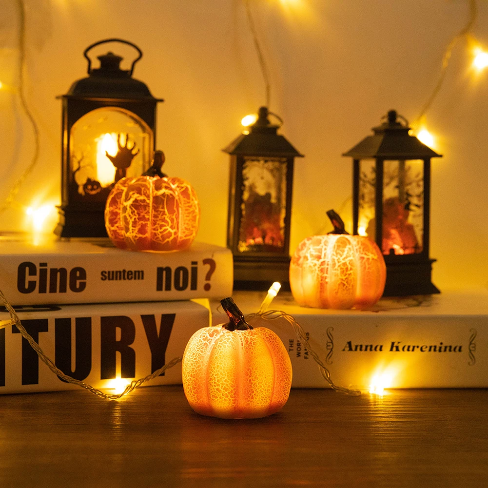 Creative LED Night Light Handhold Simulation Halloween Crackle Pumpkin Battery Powered Table Home Decoration Light Children Gift
Creative LED Night Light Handhold Simulation Halloween Crackle Pumpkin Battery Powered Table Home Decoration Light Children Gift