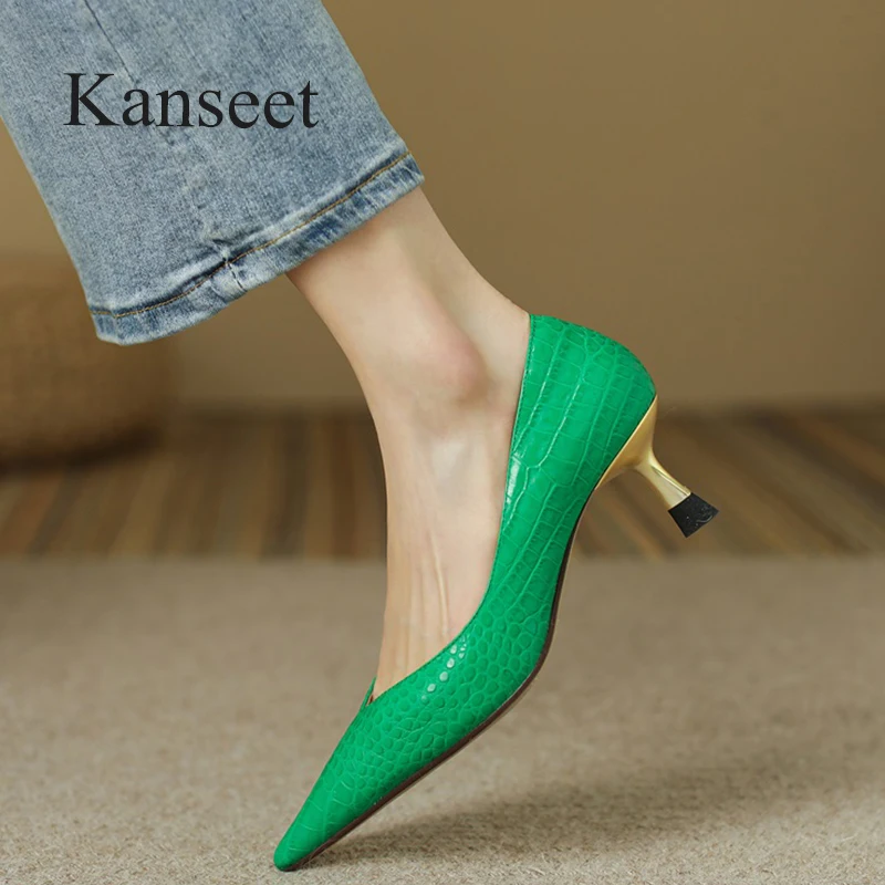 Kanseet Fashion Women's Pumps 2022 Spring New Pointed Toe Elegant Genuine Leather Handmade Party Dress High Heel Female Shoes 40
Kanseet Fashion Women's Pumps 2022 Spring New Pointed Toe Elegant Genuine Leather Handmade Party Dress High Heel Female Shoes 40
