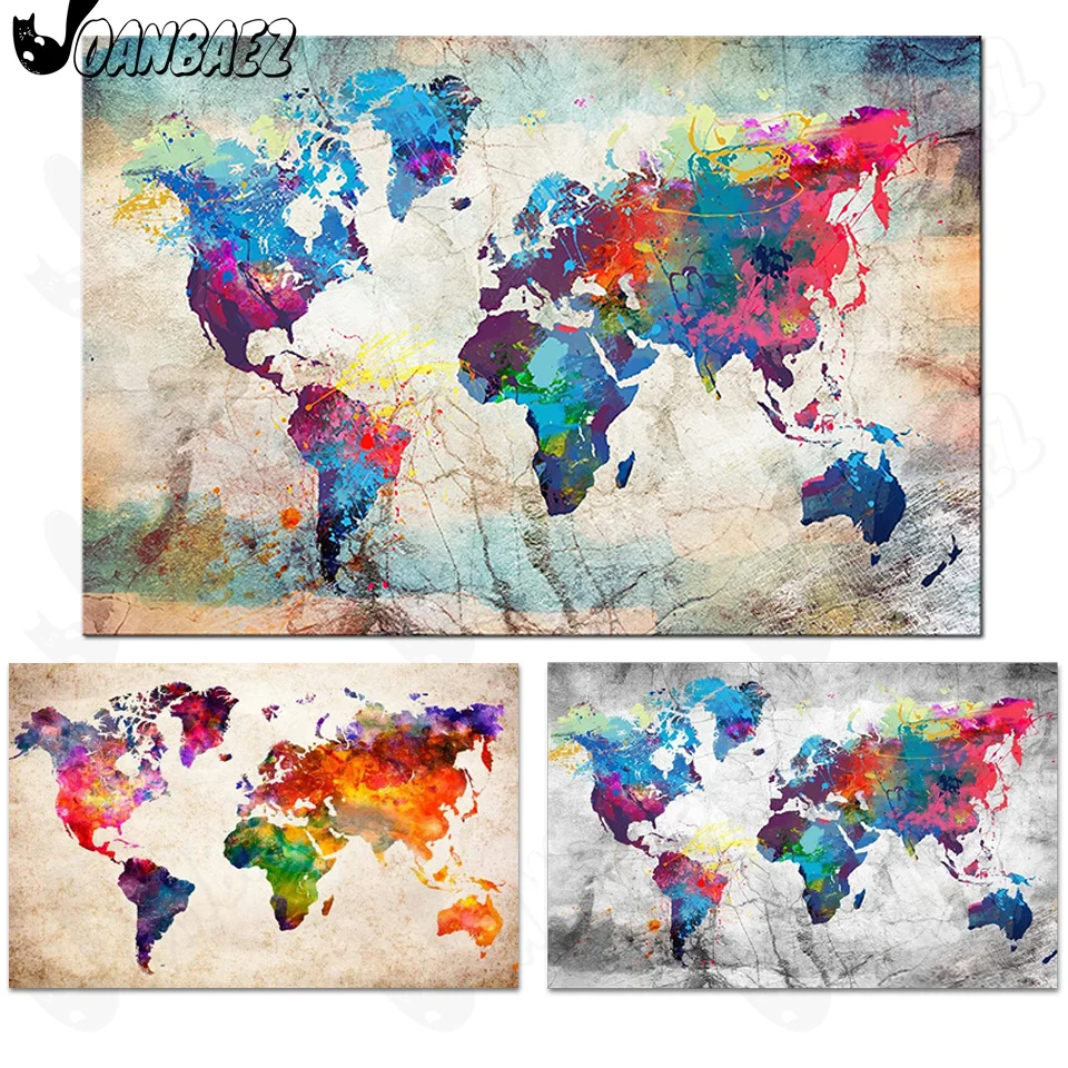 World Map Diamond Painting Color Graffiti 5D Diy Wall Art Cross Stitch Embroidery Inlaid Room Decoration Gift
World Map Diamond Painting Color Graffiti 5D Diy Wall Art Cross Stitch Embroidery Inlaid Room Decoration Gift