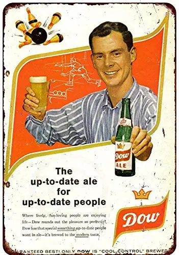 Новый жестяной знак Dow Beer ale Ad винтажный Алюминиевый металлический знак 8x12 дюймов
Новый жестяной знак Dow Beer ale Ad винтажный Алюминиевый металлический знак 8x12 дюймов