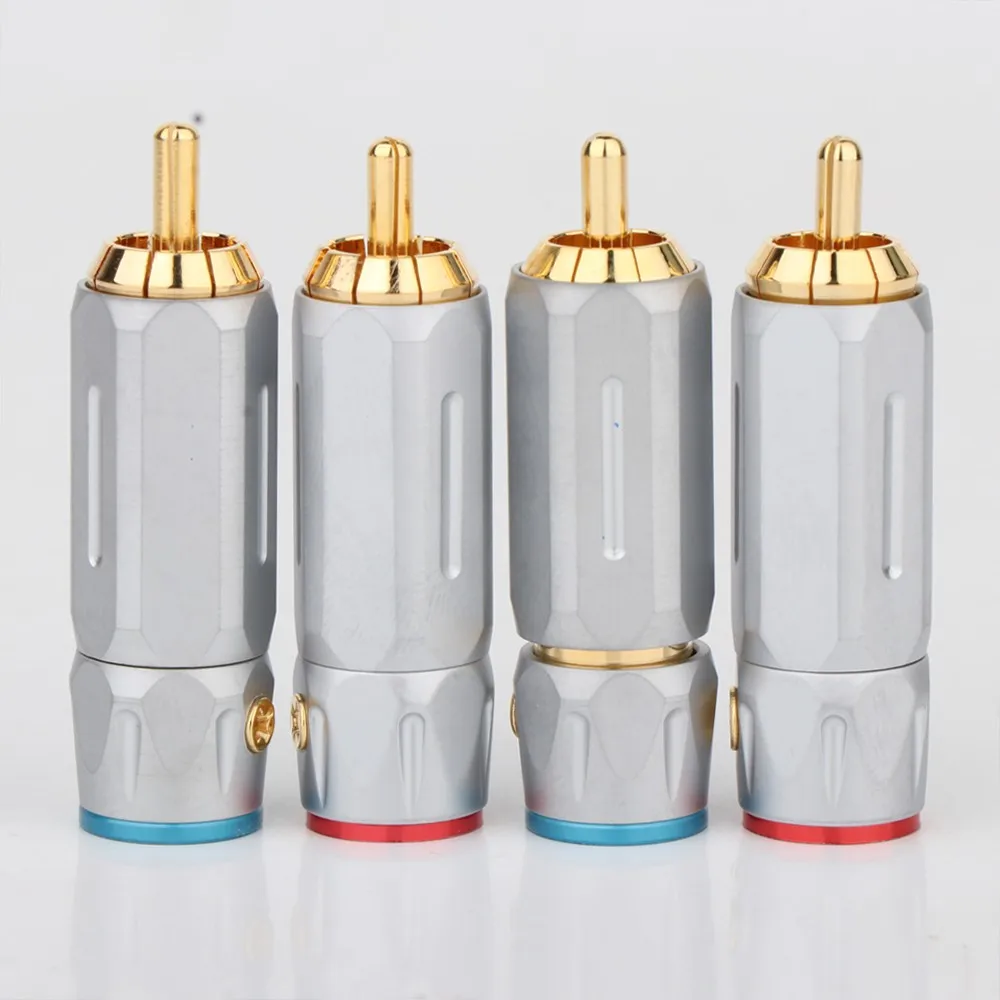 Preffair 4PCS R1756 24K gold Plated RCA Audio Plug Analogue Cable Connector HIFI 10mm cable rca plug
Preffair 4PCS R1756 24K gold Plated RCA Audio Plug Analogue Cable Connector HIFI 10mm cable rca plug