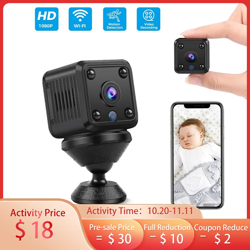 Mini Camera 1080P HD Sensor Night Vision Camcorder Motion DVR Micro Camera Sport DV Video small Camera Cam A9 Security Cam
Mini Camera 1080P HD Sensor Night Vision Camcorder Motion DVR Micro Camera Sport DV Video small Camera Cam A9 Security Cam