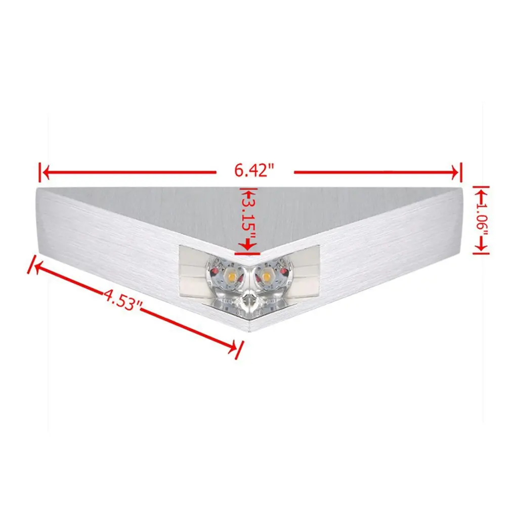 High Power Trigonal Wall Sconce Super Bright 1W LED Wall Light Portable Patio Lamp Durable Modern Decorative Light
High Power Trigonal Wall Sconce Super Bright 1W LED Wall Light Portable Patio Lamp Durable Modern Decorative Light