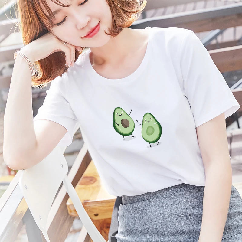 Женские футболки Kawaii Мультфильм авокадо с коротким рукавом Футболка Повседневная футболка авокадо женский Графический Топ летние женские ...
Женские футболки Kawaii Мультфильм авокадо с коротким рукавом Футболка Повседневная футболка авокадо женский Графический Топ летние женские ...