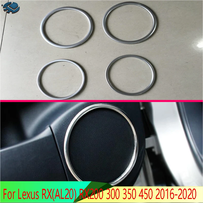 For Lexus RX(AL20) RX200 300 350 450 2016-2020 ABS Chrome Speaker Cover Interior Trim Side Door Stereo Bezel Collar Ring Garnish
For Lexus RX(AL20) RX200 300 350 450 2016-2020 ABS Chrome Speaker Cover Interior Trim Side Door Stereo Bezel Collar Ring Garnish