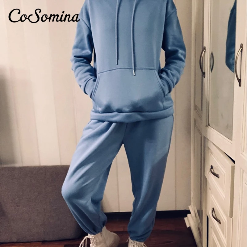 CoSomina Two Pieces Tracksuits Women Spring Sport Suit Hoodie Pullover Jogging Pant Suits Casual Home Wear Female Suit Sets 2021
CoSomina Two Pieces Tracksuits Women Spring Sport Suit Hoodie Pullover Jogging Pant Suits Casual Home Wear Female Suit Sets 2021