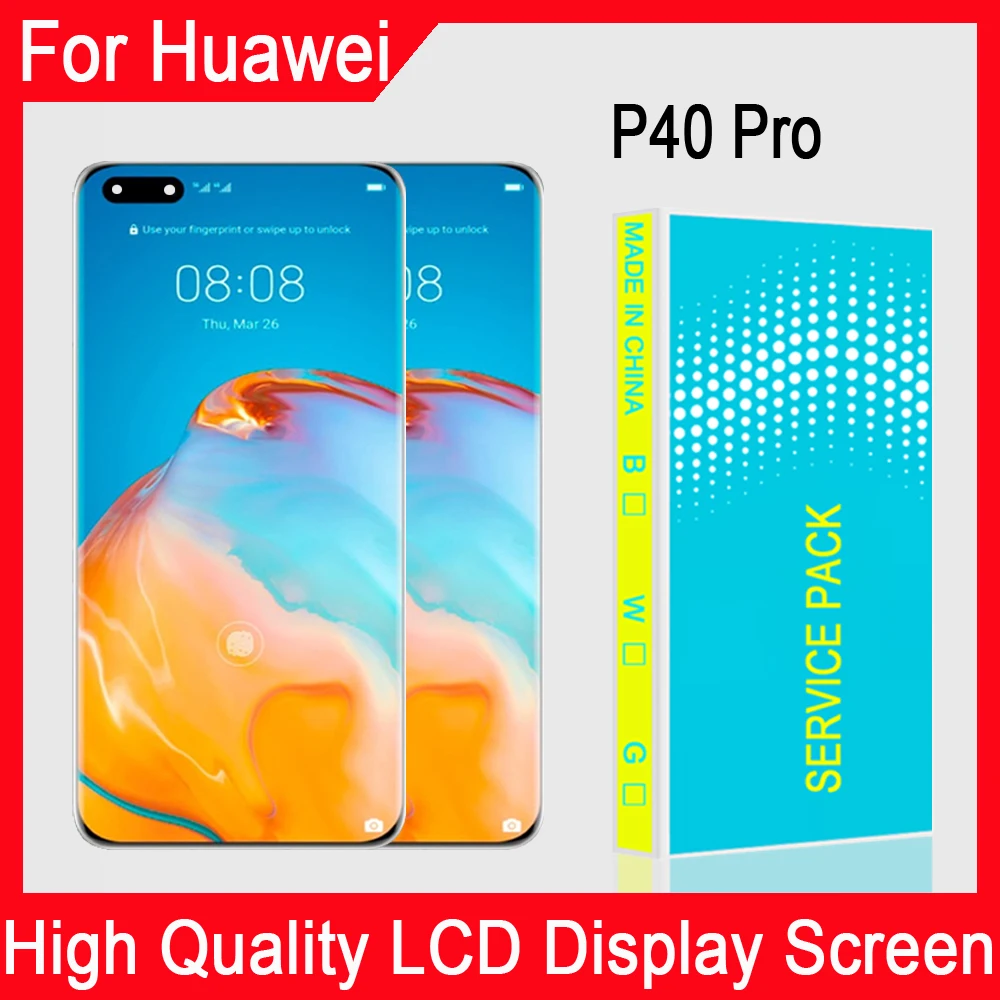 6.58" inch Original For Huawei P40 Pro LCD Display Touch Screen Digitizer Assembly For Huawei P40Pro LCD Replacement
6.58" inch Original For Huawei P40 Pro LCD Display Touch Screen Digitizer Assembly For Huawei P40Pro LCD Replacement