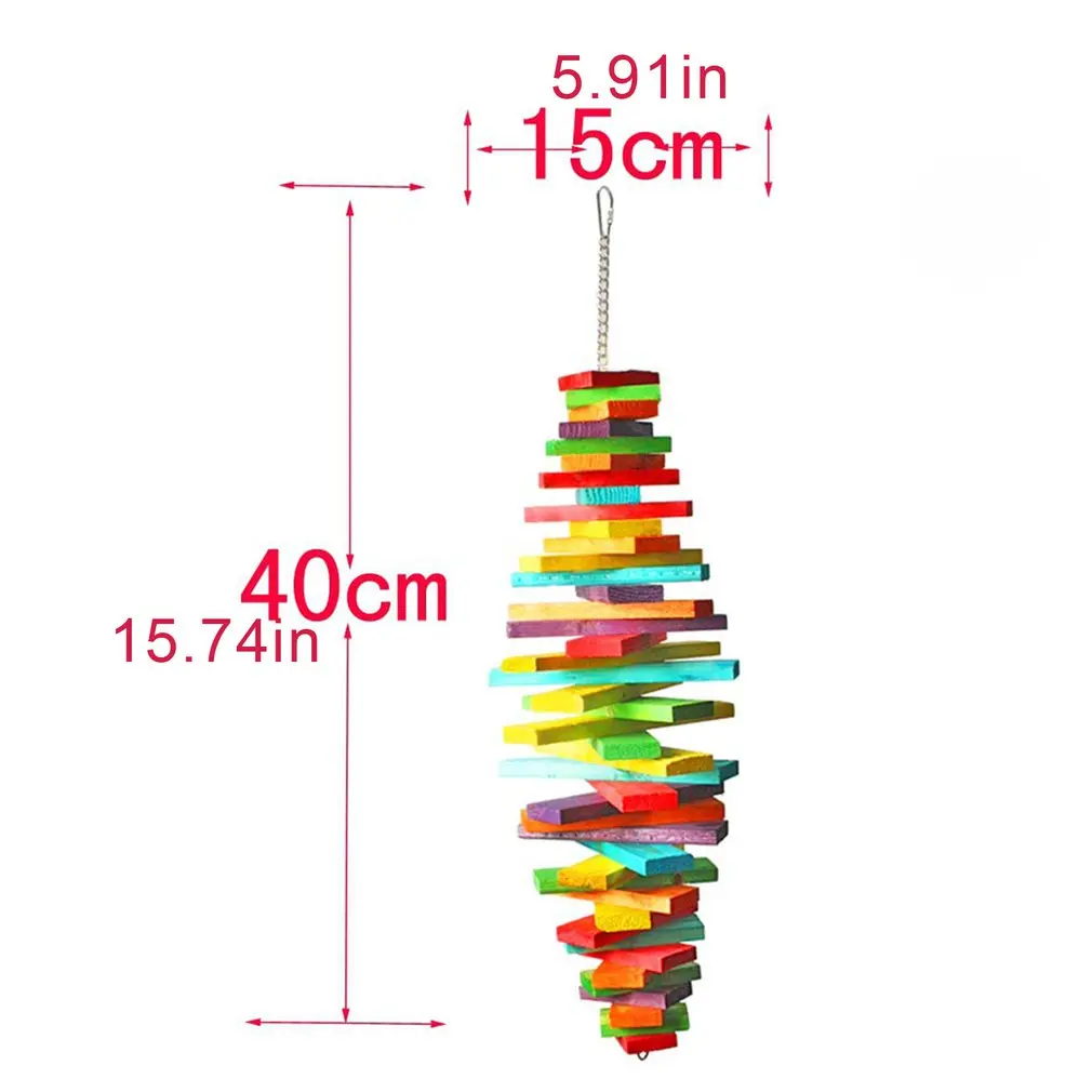Colorful Multi-layer Parrot Grinds And Chews Toy Parrot Wooden Bird Toy Bird Supplies Portable Hanging Parrot Toy
Colorful Multi-layer Parrot Grinds And Chews Toy Parrot Wooden Bird Toy Bird Supplies Portable Hanging Parrot Toy
