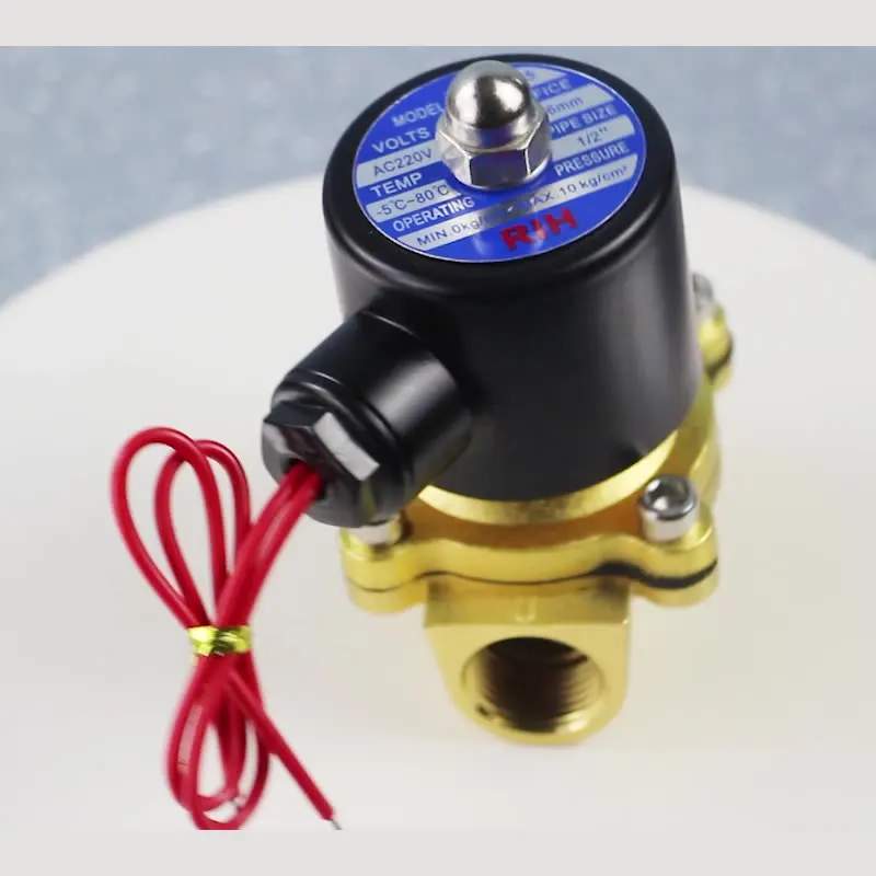2W Series 2 Position 2 Way Brass 1/2 Inch Electric Water Solenoid Valve AC 220V 2W160-15
2W Series 2 Position 2 Way Brass 1/2 Inch Electric Water Solenoid Valve AC 220V 2W160-15