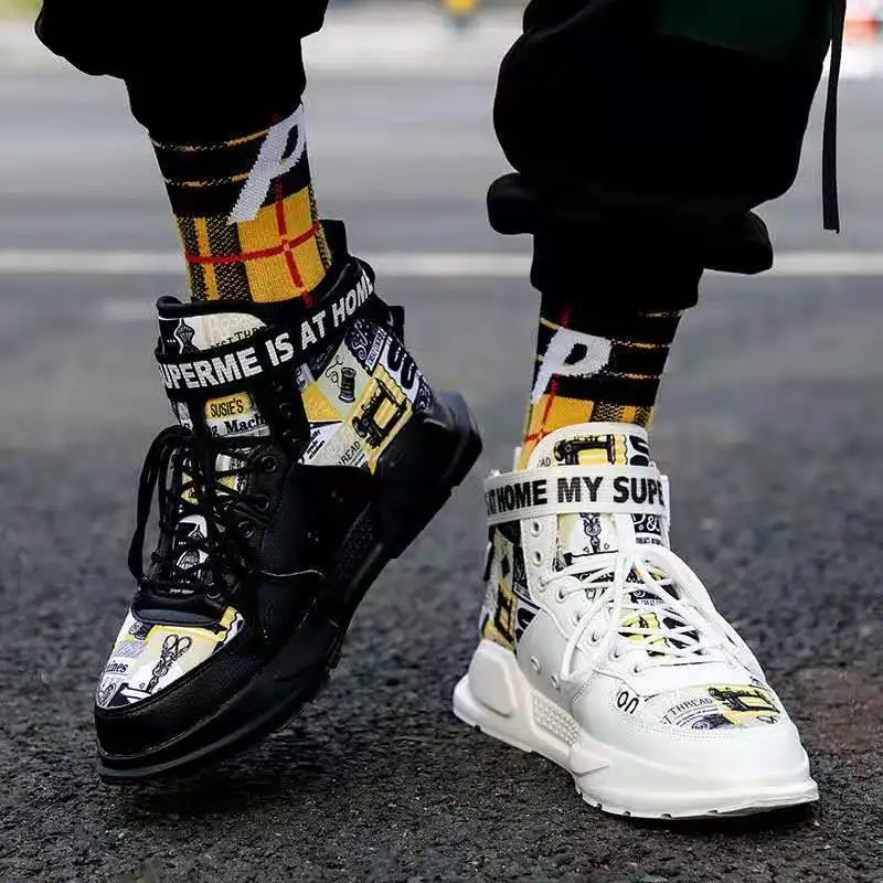2020 Spring New Men's Walking Shoes Trend Wild Fashion Autumn Men's Casual Shoes High-top Canvas Shoes Men's Shoes
2020 Spring New Men's Walking Shoes Trend Wild Fashion Autumn Men's Casual Shoes High-top Canvas Shoes Men's Shoes