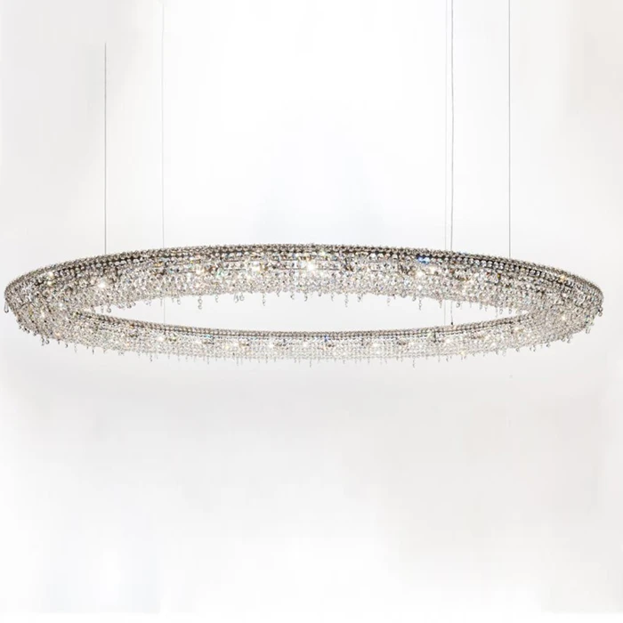 Modern Crystal Chandelier for living Room Gold/ Chrome LED Chandeliers Lighting Round Home Decor Lustres De Cristal
Modern Crystal Chandelier for living Room Gold/ Chrome LED Chandeliers Lighting Round Home Decor Lustres De Cristal