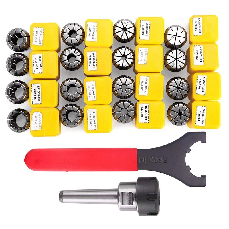 ER25 Collet Set Chuck With MT2 M10 Motor Extension Rod CNC Engraving Machine Or Milling Lathe Tool | Инструменты